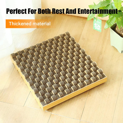 Cat Entertainment Corrugated Scratching Board Cat Toy Anti Scratch Durable - Basic Model