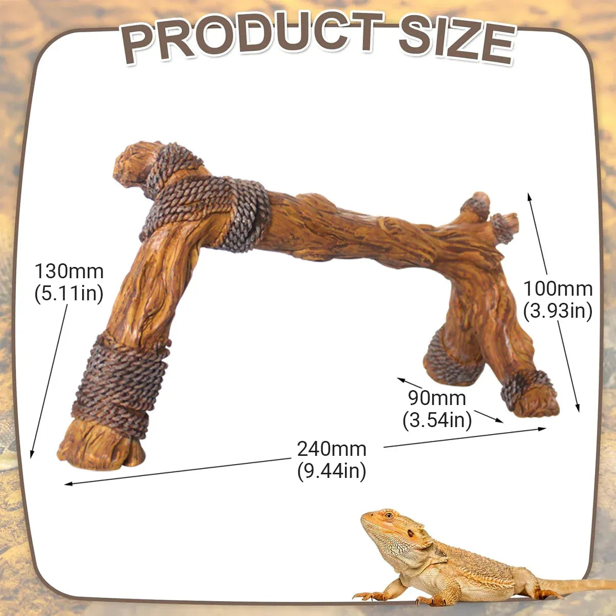 Fun Rope Climbing Frame for Pet Tank Landscaping Breeding Tank Decoration