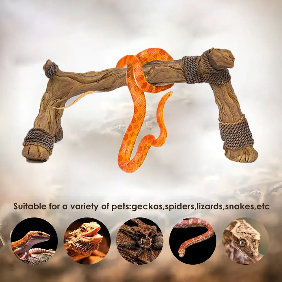 Fun Rope Climbing Frame for Pet Tank Landscaping Breeding Tank Decoration