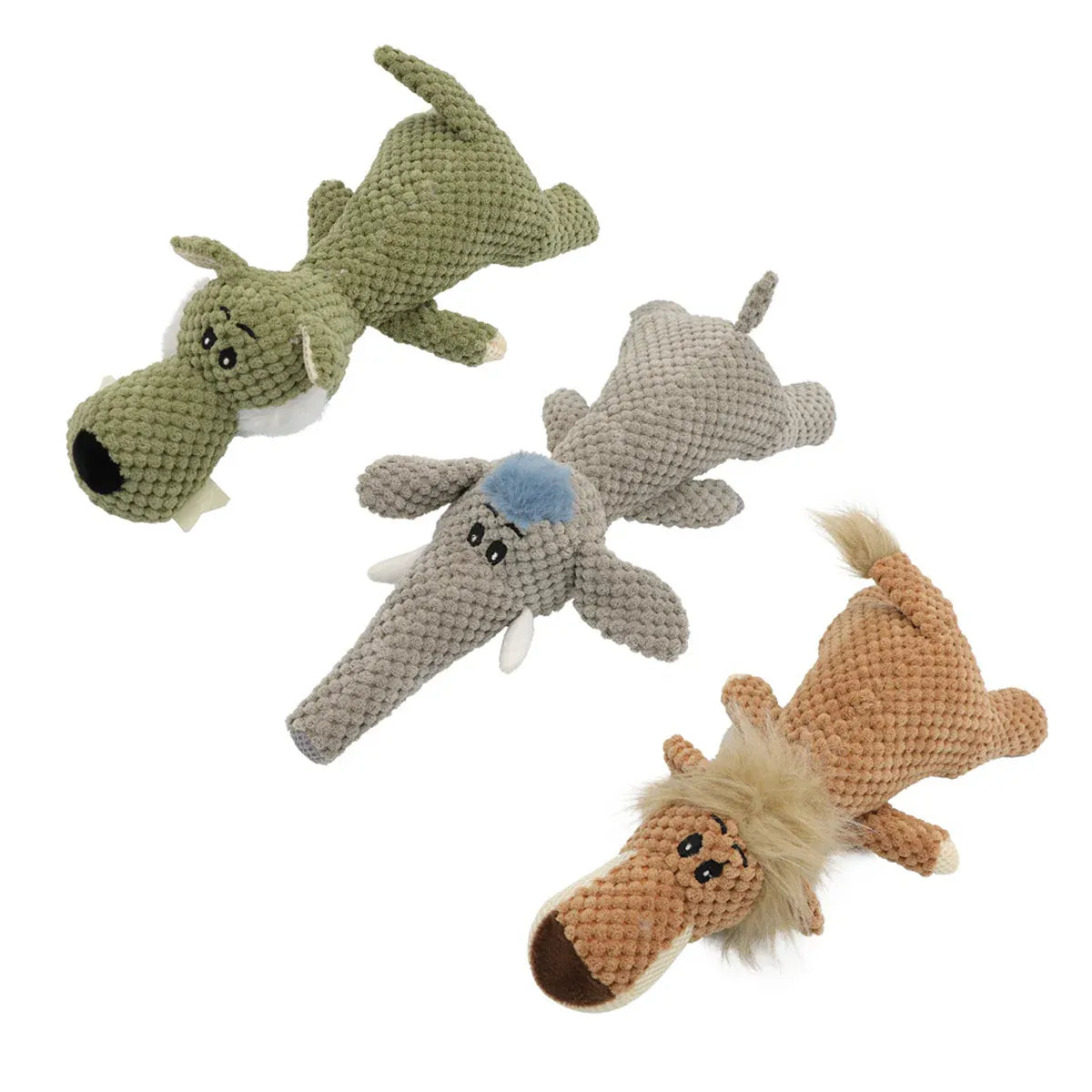 Pet Plush Corn Fleece Squeaky Toy Chew Teeth Cleaning For Dogs Puppies Safe Soft - Orange