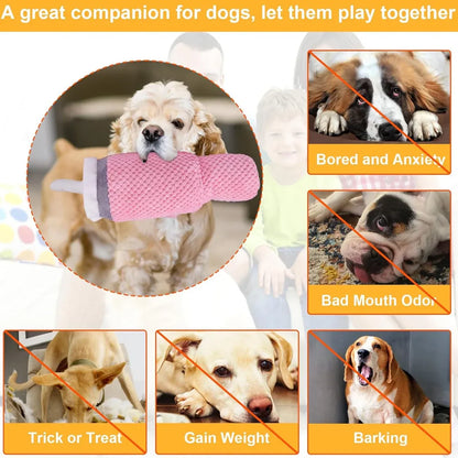 Dog Squeaky Toy Stuffed Water Cup Toy Plush Cup Chew and Supplies Training Pet