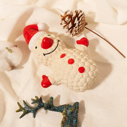 Christmas Dog Toys Set Santa Reindeer Snowman Latex Pet Squeaker Toys Multicolor - Red