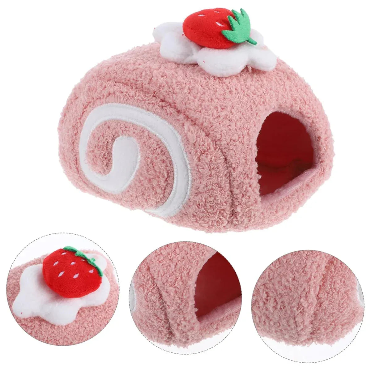 Hamster Cotton Nest Warm Cozy for Small Pets Winter Sleeping Bed Soft Washable - Yellow