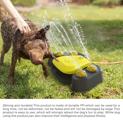 Automatic Water Feeder Dispenser with Bath Spray and Footstep Dog Toys for Pets - Blue