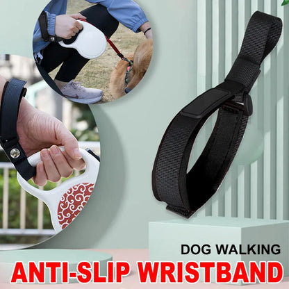 Dog Walking Wristband Anti-Slip Dog Leash Handle Elastic Safety Hands Free