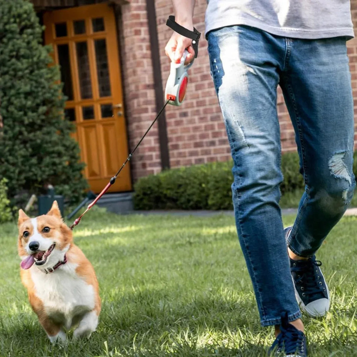 Dog Walking Wristband Anti-Slip Dog Leash Handle Elastic Safety Hands Free