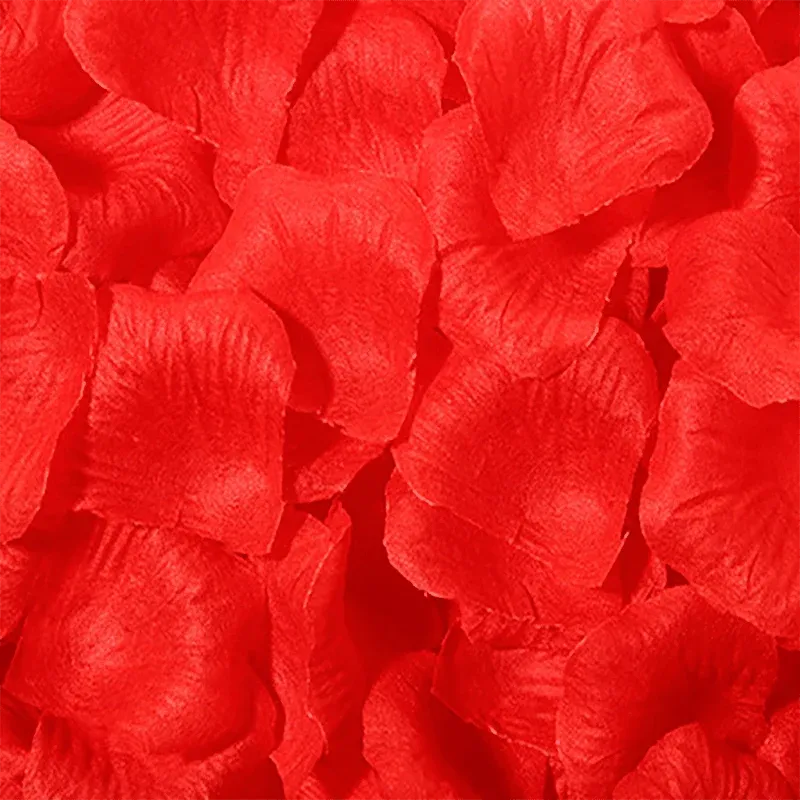 1000 PCS Silk Rose Petals Elegant Wedding or Event Decoration - Rose Red