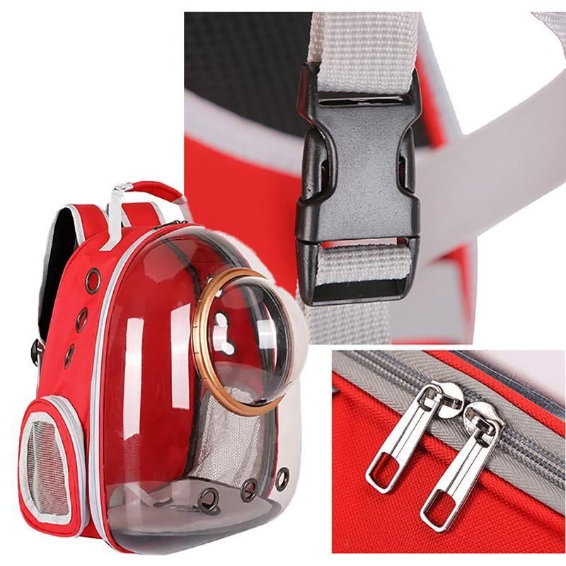 Travel Space Capsule Dog Cat Bag Breathable Outdoor Pet Backpack Carrier - Blue