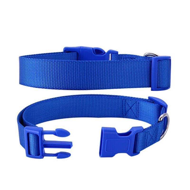 S Size Dog Puppy Pet Collar Adjustable Nylon Toy Small Pink Blue Red Black - Grey
