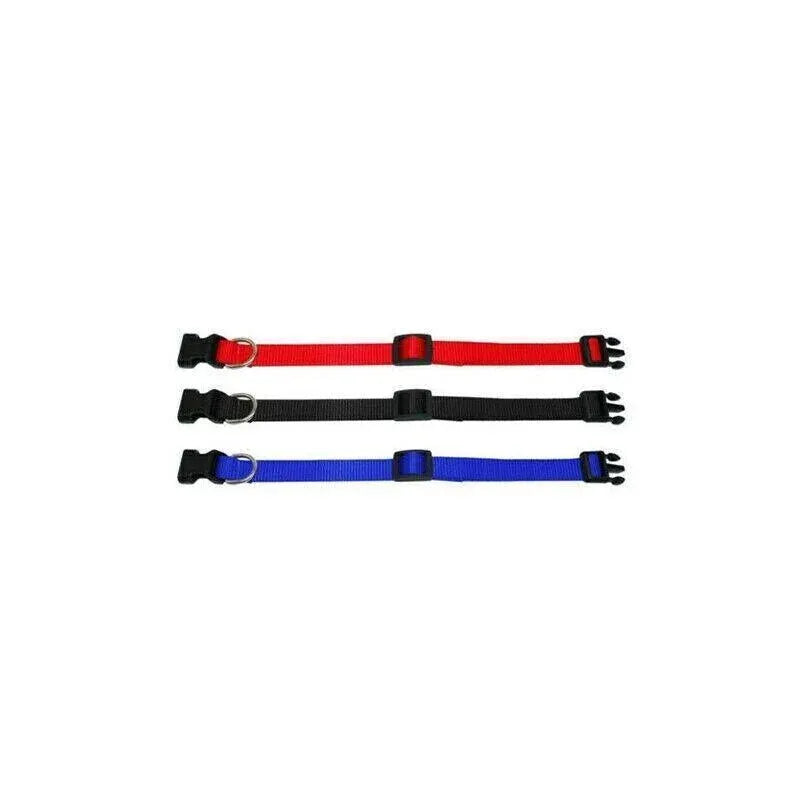 S Size Dog Puppy Pet Collar Adjustable Nylon Toy Small Pink Blue Red Black - Grey