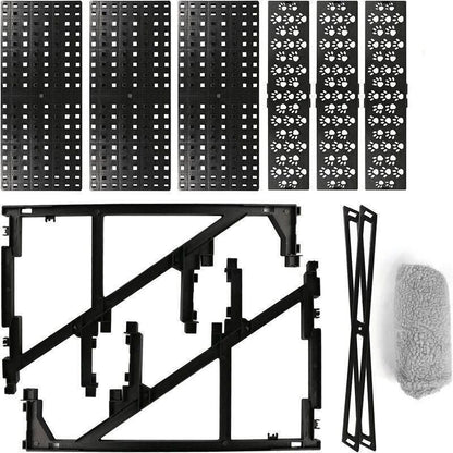 3 Steps Pet Stairs with Soft Cover for Small Dogs and Cats Portable Climbing Ramp