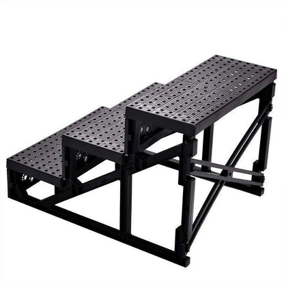 3 Steps Pet Stairs with Soft Cover for Small Dogs and Cats Portable Climbing Ramp