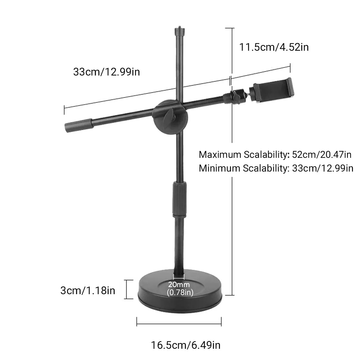 Multi Functional Mobile Phone Stand Adjustable Foldable Portable Desk Holder