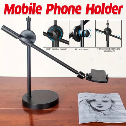 Multi Functional Mobile Phone Stand Adjustable Foldable Portable Desk Holder