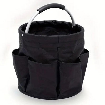 Portable Handheld Collapsible Tool Organizer Storage Box for Home Workshop Tools - Black