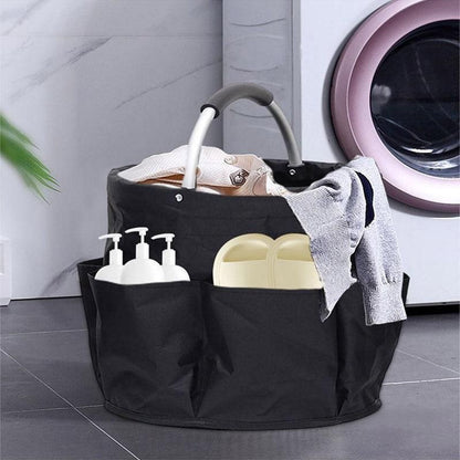 Portable Handheld Collapsible Tool Organizer Storage Box for Home Workshop Tools - Black