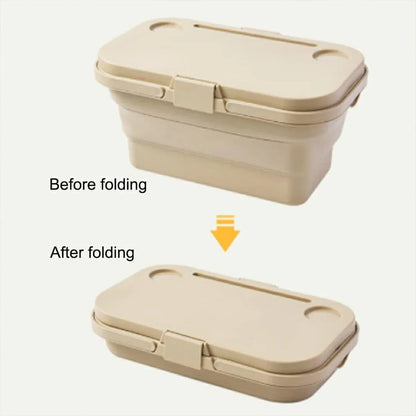Outdoor Picnic Basket Camping Portable Handheld Storage Basket with Lid Foldable