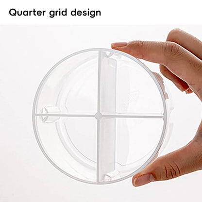 3Pcs Portable Pill Organizer Weekly Medicine Compartment Box Travel Daily Use - Blue