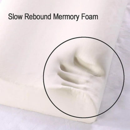 1/2PCS Memory Foam Neck Pillow Wavy Contour Slow Rebound Pillow - 50x30x10cm-2pcs