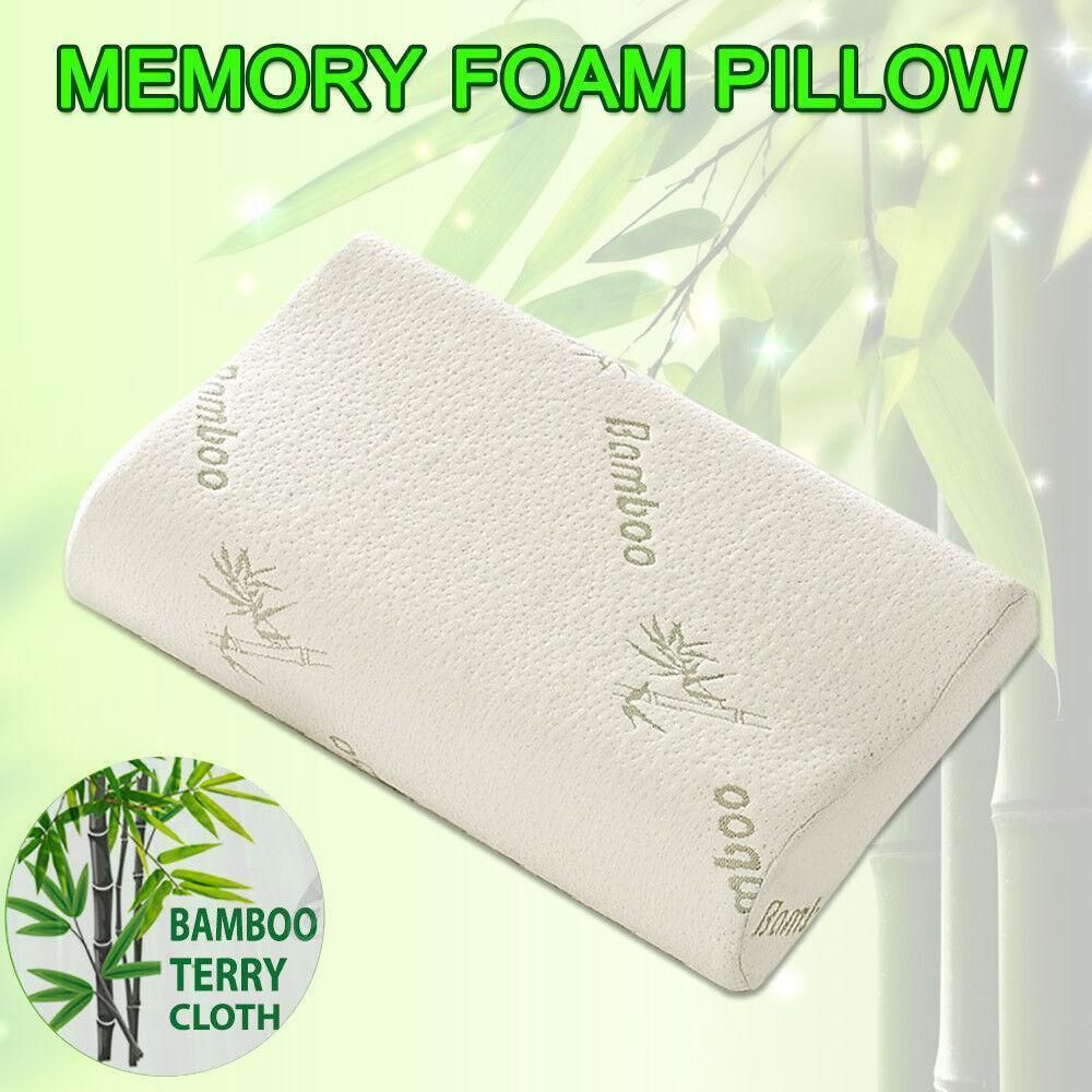 1/2PCS Memory Foam Neck Pillow Wavy Contour Slow Rebound Pillow - 50x30x10cm-2pcs