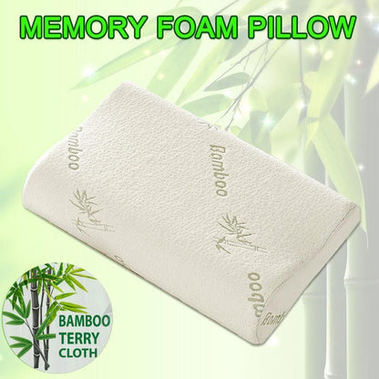 1/2PCS Memory Foam Neck Pillow Wavy Contour Slow Rebound Pillow - 50x30x10cm-2pcs