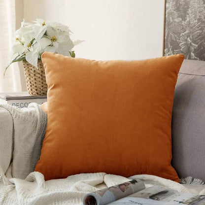 45cm*45cm Multicoloured Plain Solid Colour Cushion Cover Decorative Pillow Case - Beige