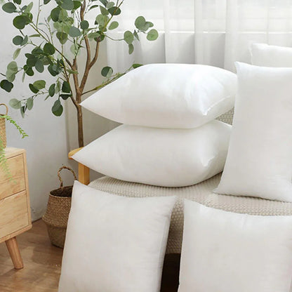 2pcs High Quality Square Pillow Inserts Soft Cushion Fillers Hotel Grade Use - 45x45cm