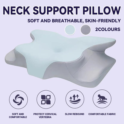 Memory Foam Butterfly Neck Pillow for Enhanced Comfort and Sleep Positioning