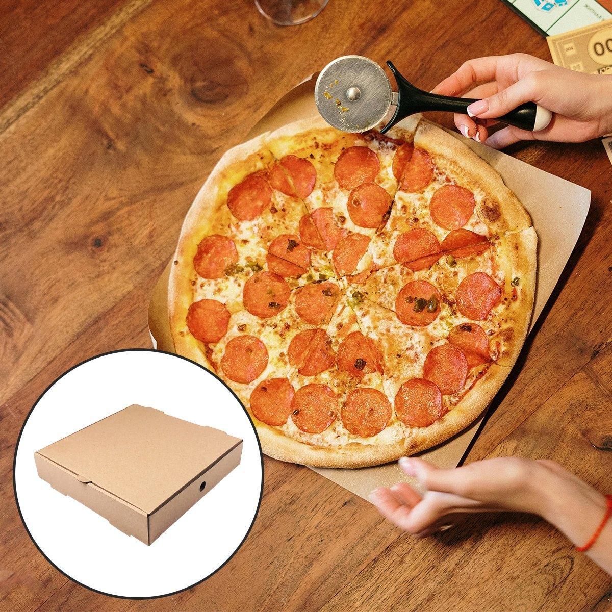 25pcs Break Resistant Pizza Boxes for Cooking Takeout and Food Delivery Needs - 8inch