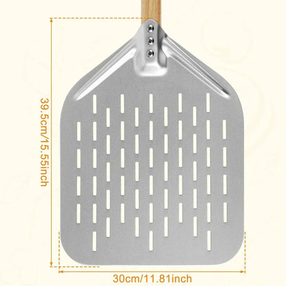 12inch Pizza Shovel with Wood Handle Non-Stick Pizza Peel Shovel Baking Tool