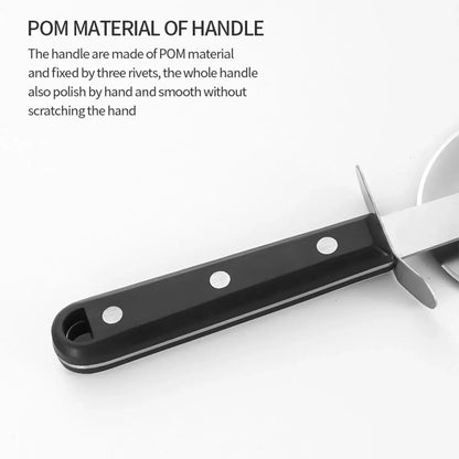 Stainless Steel Pizza Knife Cutter Kitchen Baking Tool Round Slicer for Dough