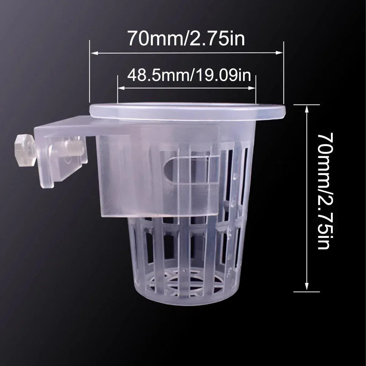 Adjustable Wall Mounted Aquatic Plant Cup for Emersed Plants Water Grass Holder