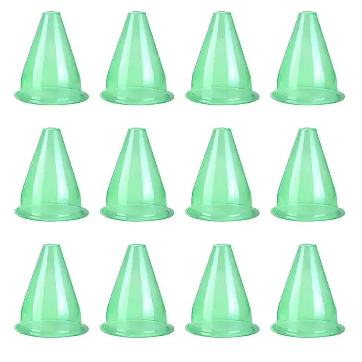 12PCS Clear Garden Plant Protector Bell Covers Round for Frost Birds Weather