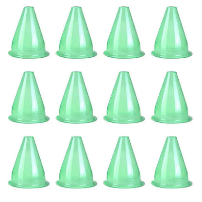 12PCS Clear Garden Plant Protector Bell Covers Round for Frost Birds Weather