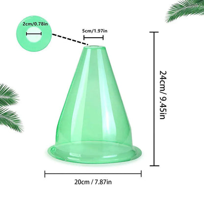 12PCS Clear Garden Plant Protector Bell Covers Round for Frost Birds Weather