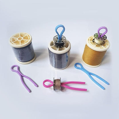Colourful Bobbin Holder Clips for Thread Spools Sewing and Embroidery 60PCS