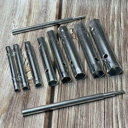 10PCS Spark Plug Wrench Set Hex Socket Spanner Tools for Bike Car and Home Use