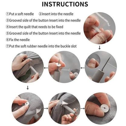 Portable Grippers Clip Clamp Bed Duvet Quilt Covers Sheet Holder Non-slip Set - 25mm