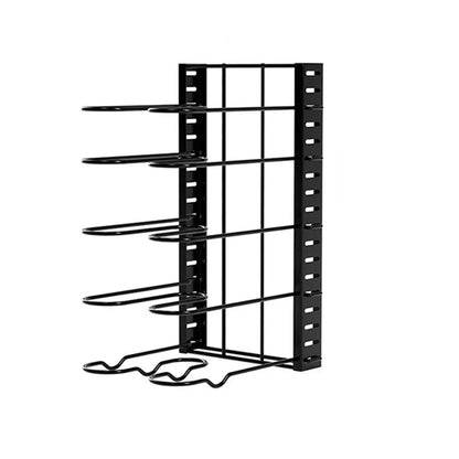 Multi-Layer Vertical Pot Lid Storage Rack Folding Kitchen Countertop Organizer - 5th-Floor