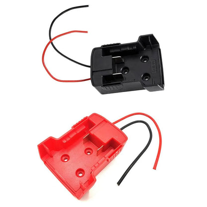 Diy For Milwaukee M18 Xc 18V Diy Project Battery Adapter/Base Power 2 Wirings - Black