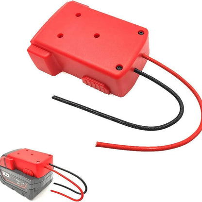 Diy For Milwaukee M18 Xc 18V Diy Project Battery Adapter/Base Power 2 Wirings - Red