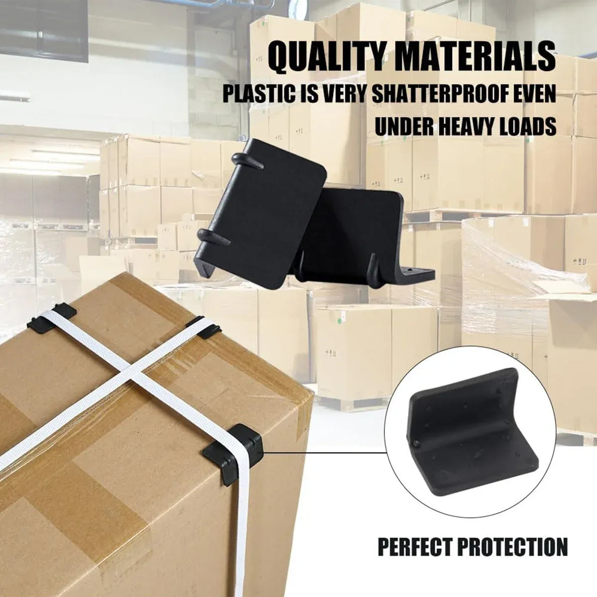 50PCS Thickened L-Shaped Packing Buckle Corner Protectors for Edge Guard Use