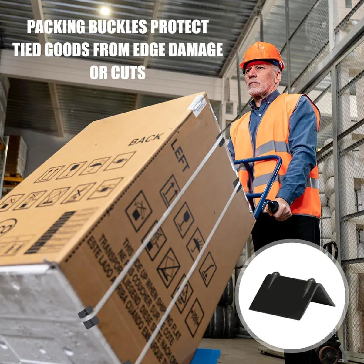 50PCS Thickened L-Shaped Packing Buckle Corner Protectors for Edge Guard Use