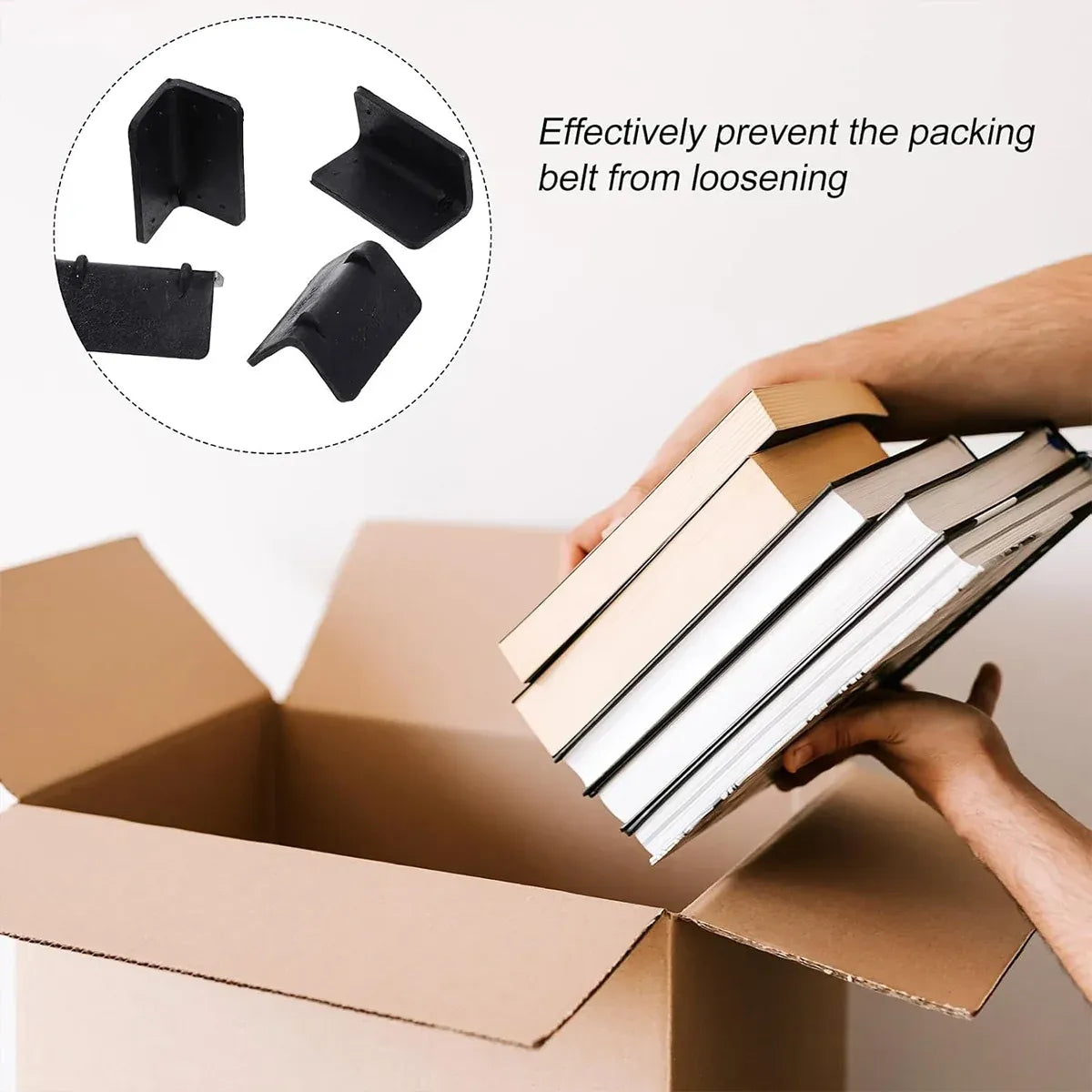 50PCS Thickened L-Shaped Packing Buckle Corner Protectors for Edge Guard Use