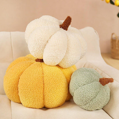 Soft Plush Pumpkin Pillow Cushion Sofa Living Room Bay Window Decor Indoor Toy - Dark Green