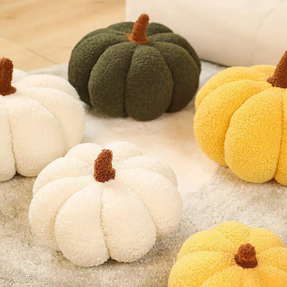 Soft Plush Pumpkin Pillow Cushion Sofa Living Room Bay Window Decor Indoor Toy - Dark Green