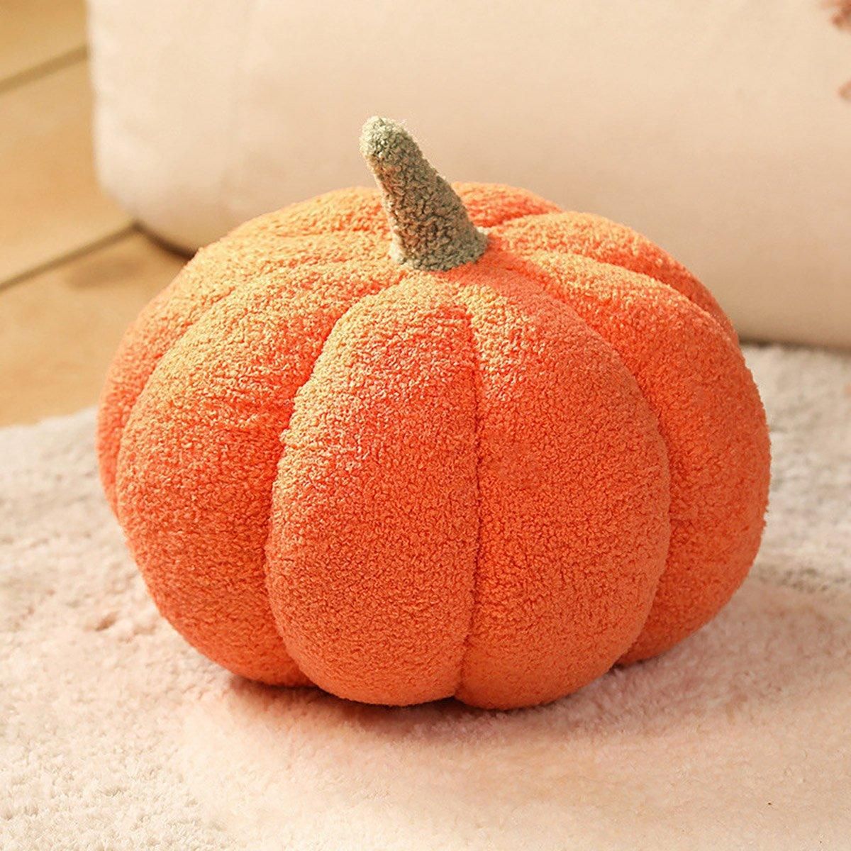 Soft Plush Pumpkin Pillow Cushion Sofa Living Room Bay Window Decor Indoor Toy - Dark Green