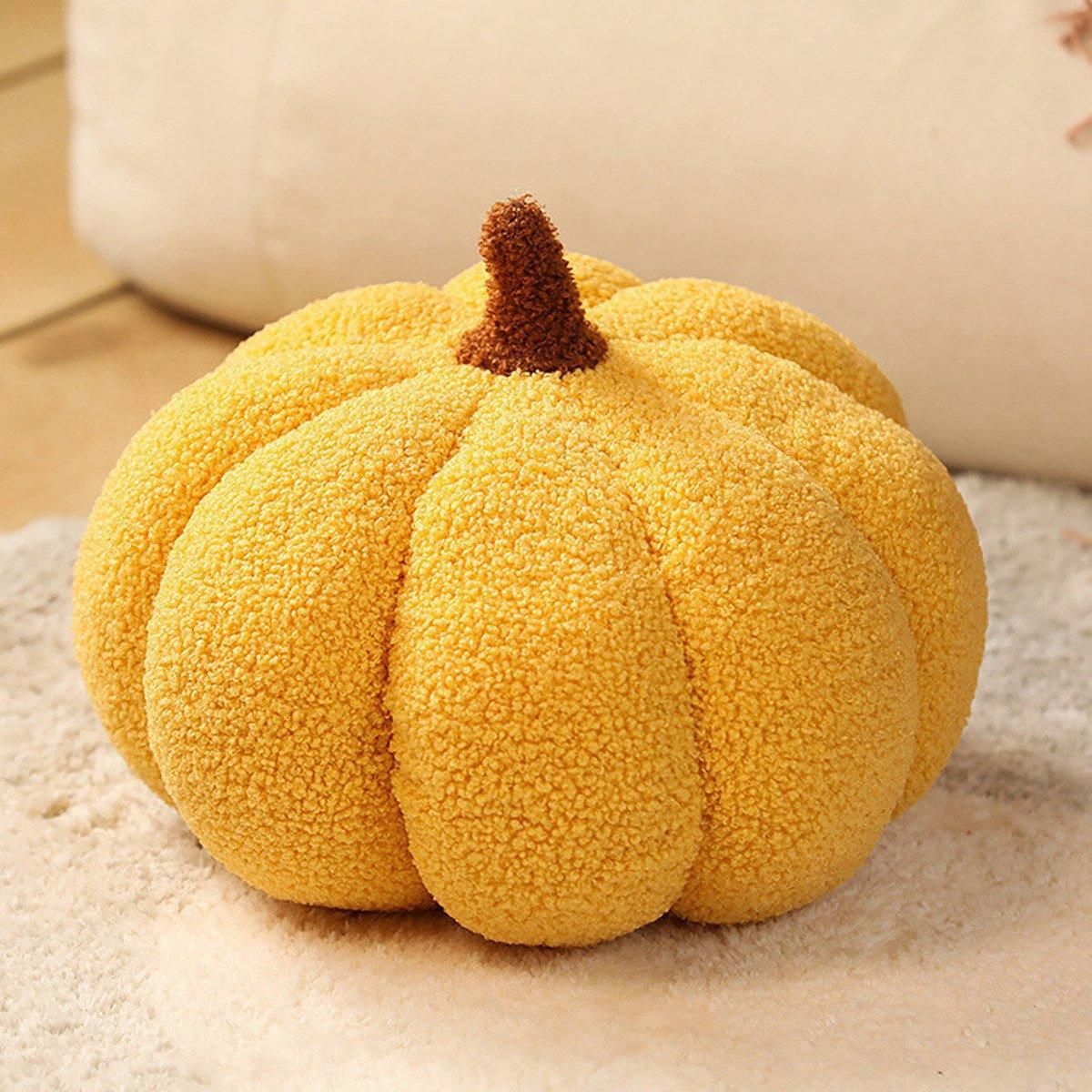 Soft Plush Pumpkin Pillow Cushion Sofa Living Room Bay Window Decor Indoor Toy - Dark Green