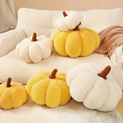 Soft Plush Pumpkin Pillow Cushion Sofa Living Room Bay Window Decor Indoor Toy - Dark Green