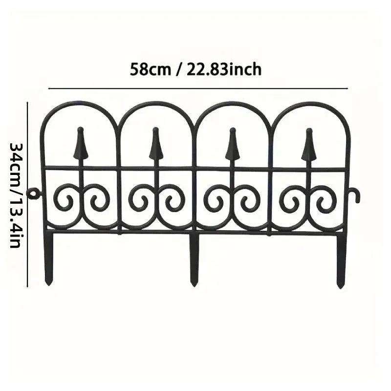 12pcs Outdoor Plastic Garden Fence Decorative Hedge Fence for Patio Landscaping